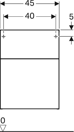 Шкаф Geberit iCon 45 841047000 светлый дуб