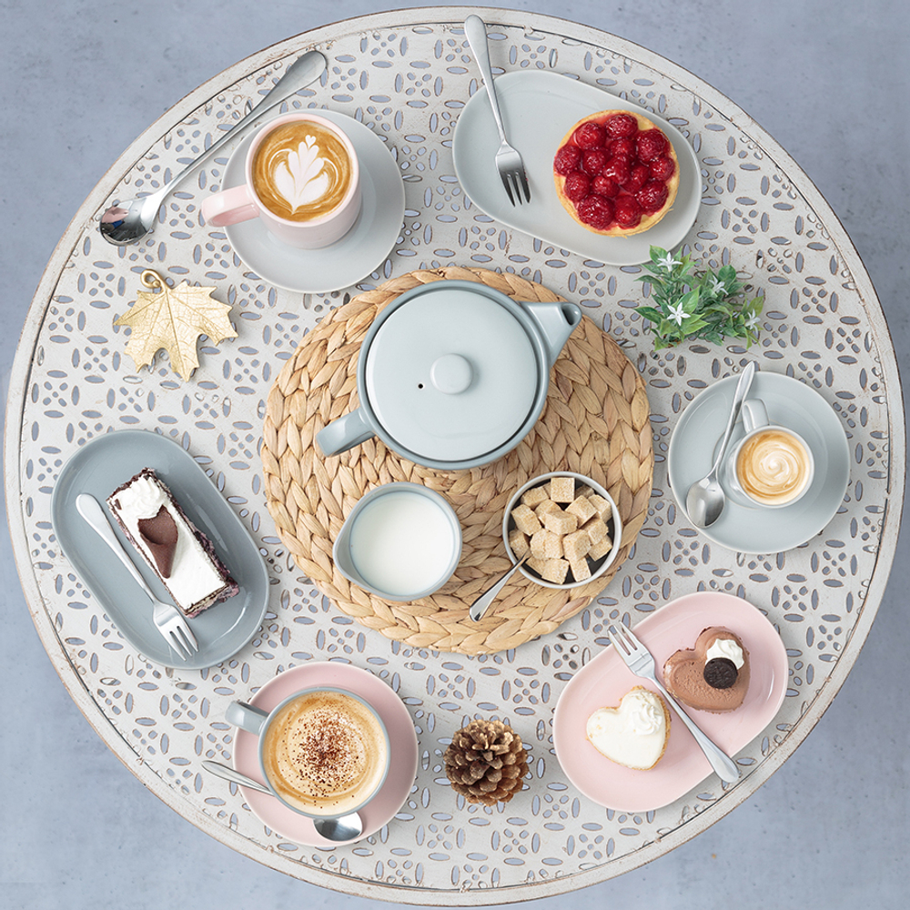 Тарелка сервировочная cafe concept 19,6х12,5 см розовая