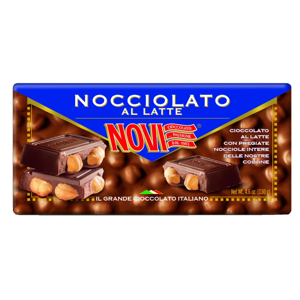 Шоколад молочный Novi Nocciolato с цельным фундуком 130 гр
