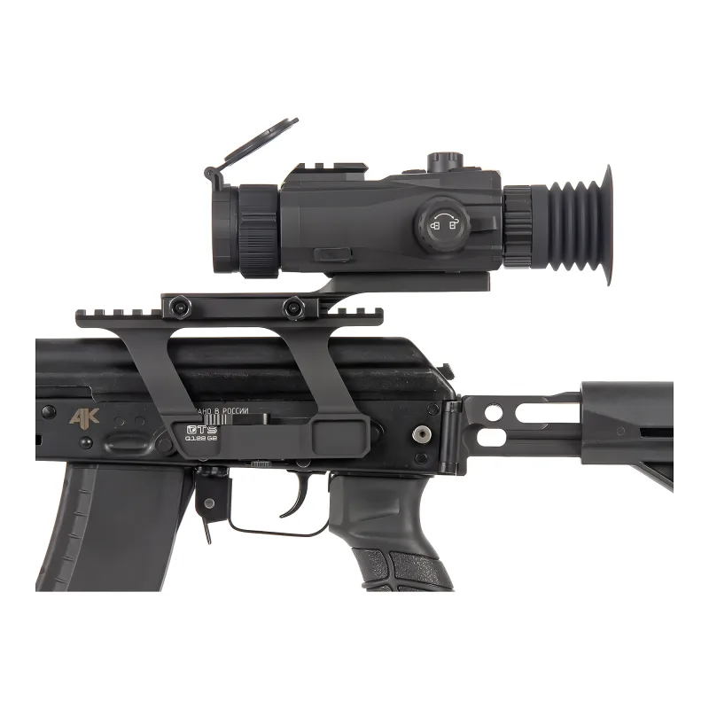 Прицел тепловизионный Gaut Jasper TS 225 256х192 AI 320x240 D25 - крупный план на кронштейне оружия