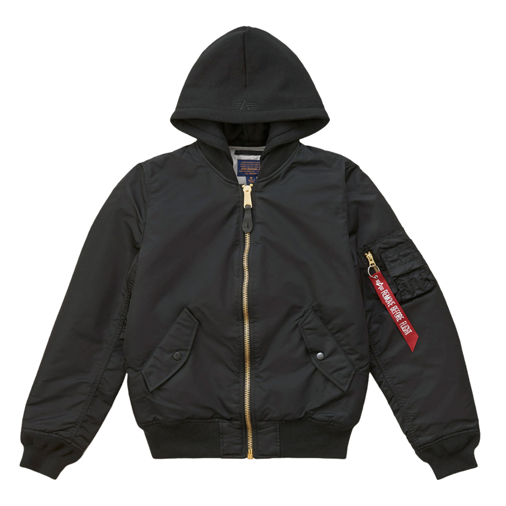 Бомбер Alpha Industries MA-1 Natus W Black (Черный)