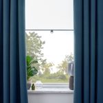 Комплект штор IKEA ROSENMANDEL (РОЗЕНМАНДЕЛ), Темно-синий, 135х250 см, 2 шт