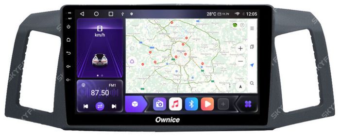 Магнитола для Jeep Grand Cherokee 2004-2007 - Kuberg SF-9253 IPS, Android 10, 4G SIM-слот