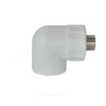 Угольник PP-R комбинированный белый Дн 32х3/4" НР RTP (РосТурПласт) 10805
