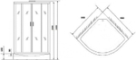 Душевая кабина Niagara Luxe NG-7715WBK 90x90 без гидромассажа
