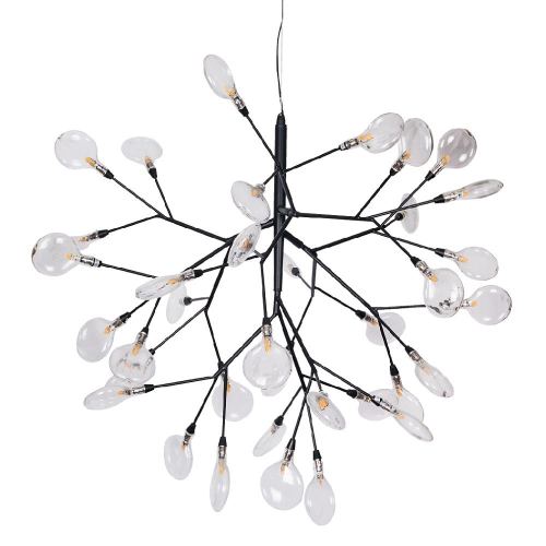 Подвесной светильник Crystal Lux EVITA SP36 BLACK/TRANSPARENT
