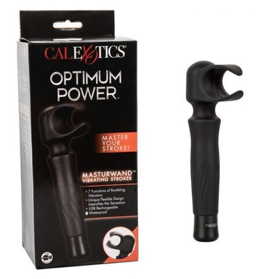 Черный вибромастурбатор Masturwand Vibrating Stroker (Цвет: черный)