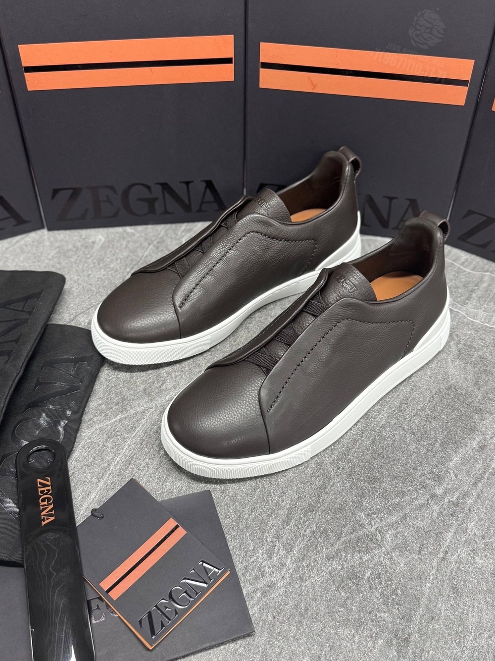 Кеды Zegna Triple Stitch