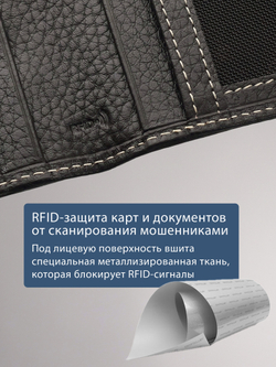 211 R - Обложка для документов с RFID защитой