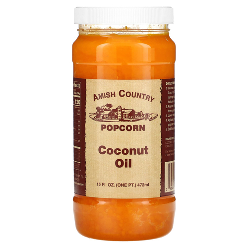 Amish Country Popcorn, Кокосовое масло, 472 мл (15 жидк. унц.)