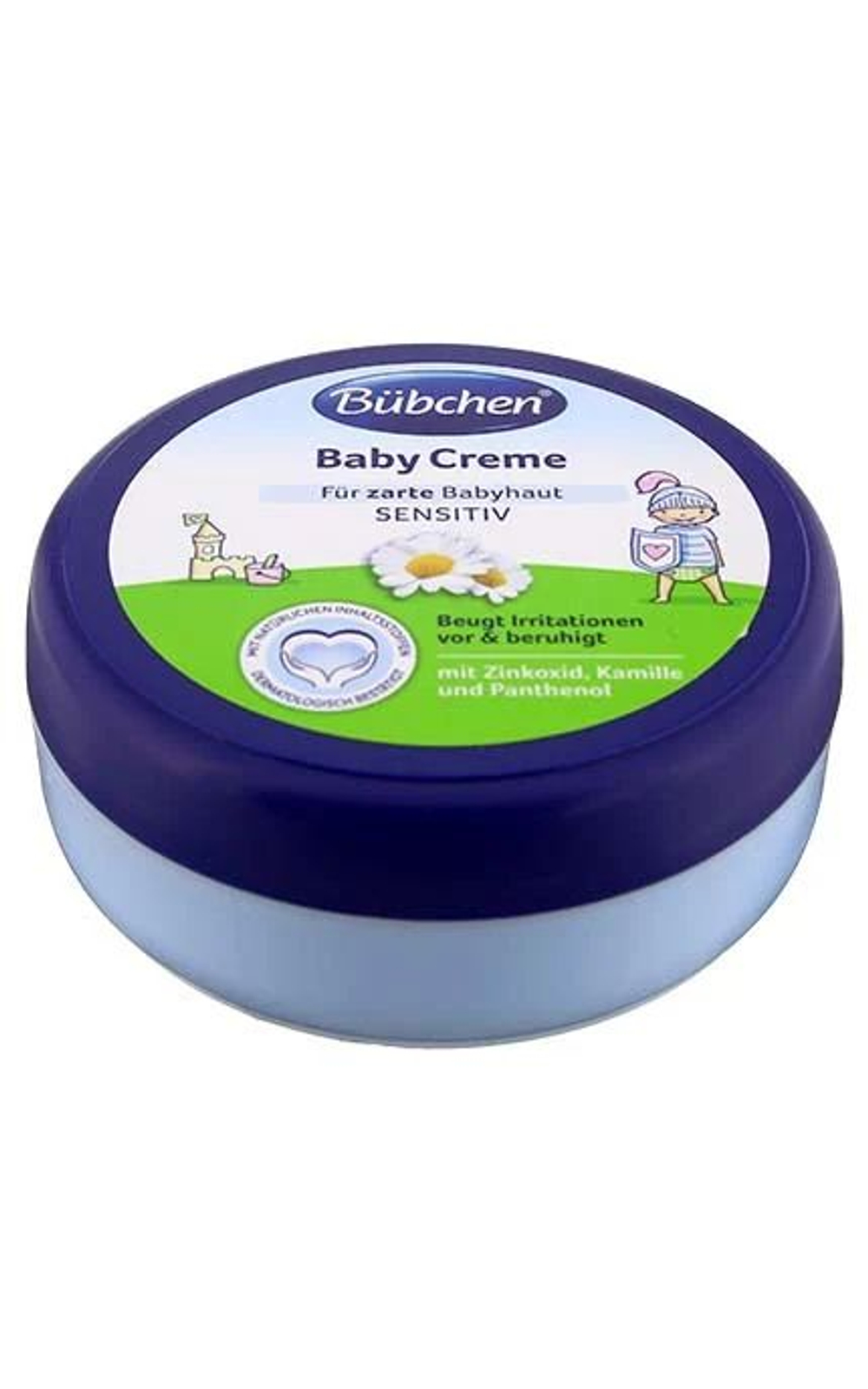 Крем Bubchen Sensitiv, для чувствительной кожи, с цинком, экстрактом ромашки и пантенолом, 150 мл (Германия)