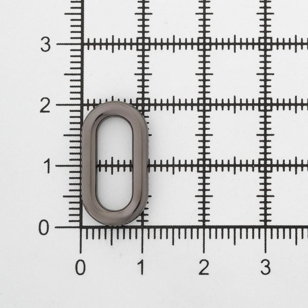 Рамка металл овальная литая 15.0 мм черный никель (олово), 6 шт, MB2341