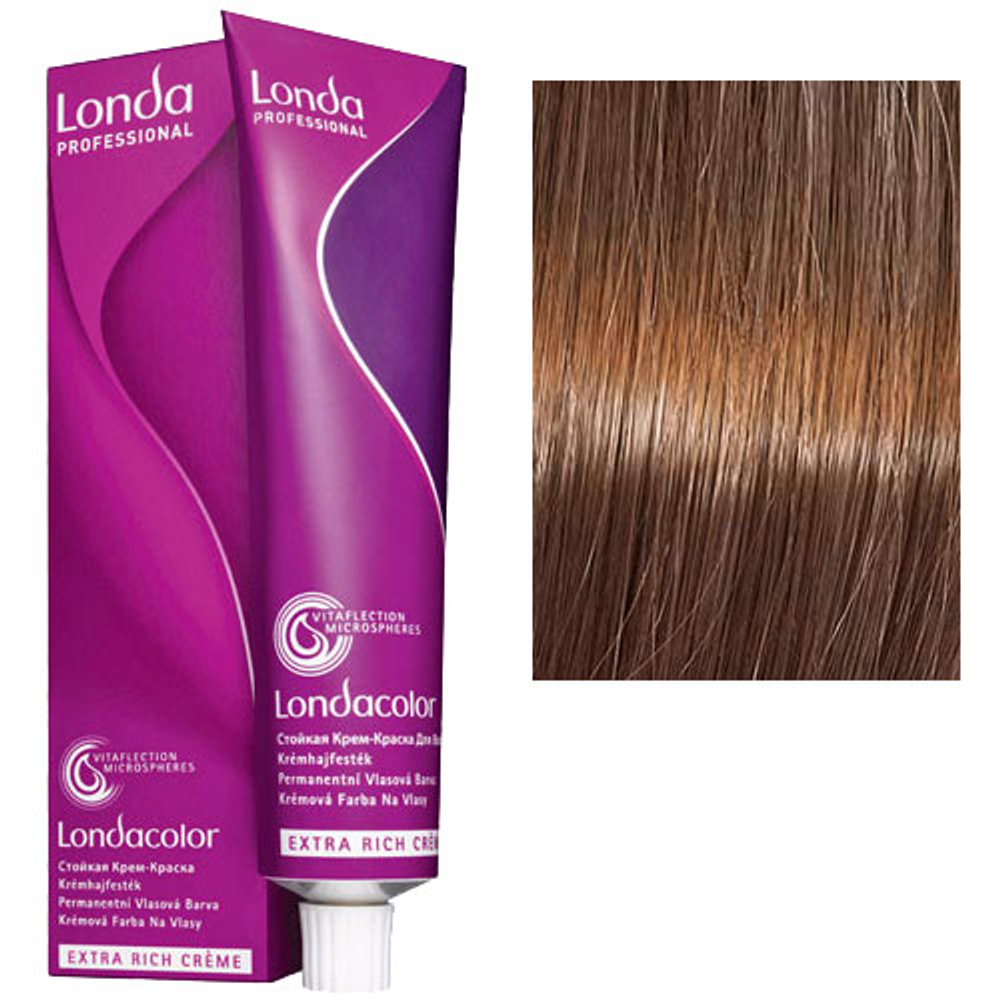 Londa Professional Стойкая крем-краска дл волос, 7/77 блонд интенсивно-коричневый, 60 мл