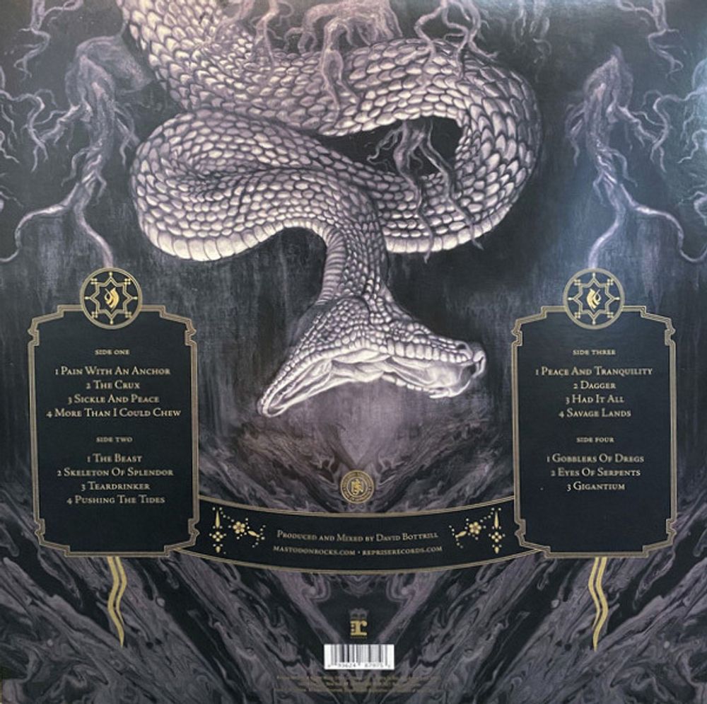 Mastodon - Hushed and Grim. 2 LP (180 Gram Limited Clear Vinyl, Gatefold) Мастодон