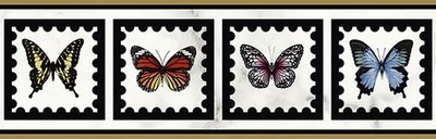 Бордюр Victorian Marble Gold Btfly Brd Prl (K1427MKB10)