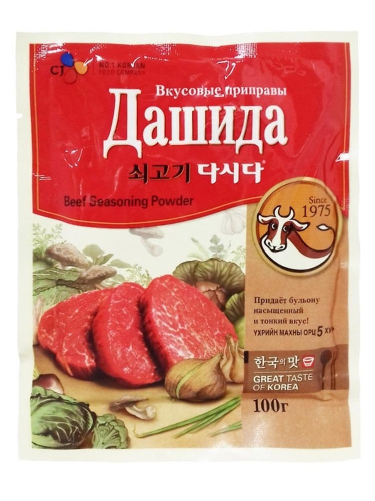 Приправа Дашида CJ Cheiljedang со вкусом говядины 100 г 3 шт