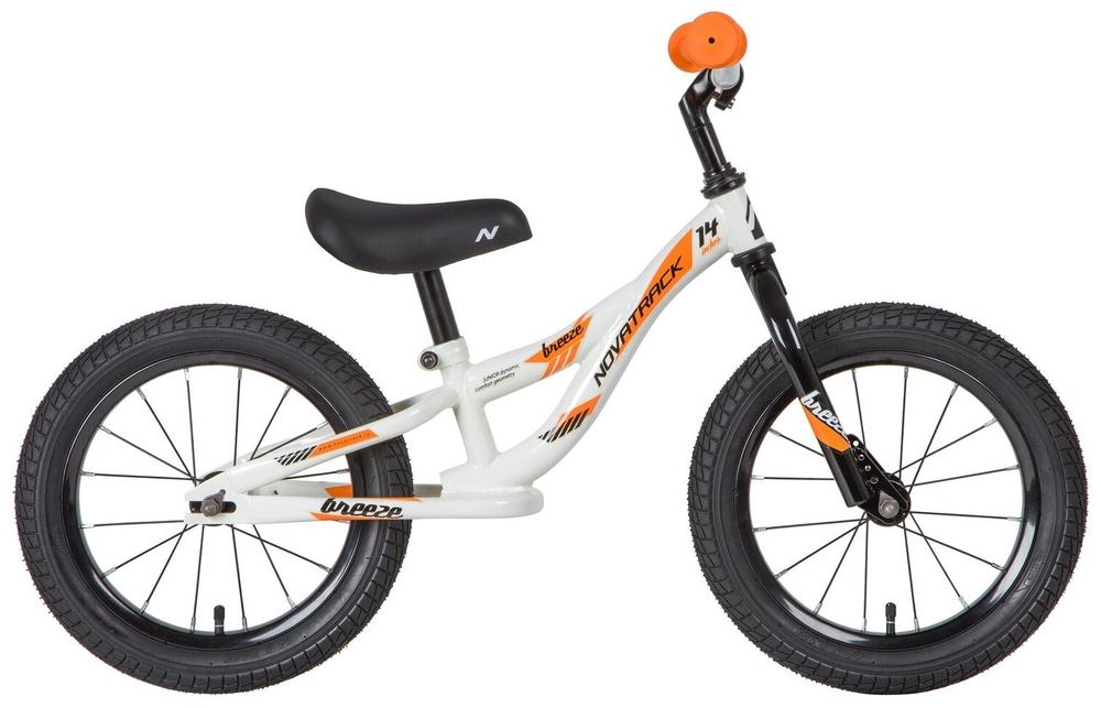Беговел Novatrack Breeze 14, белый