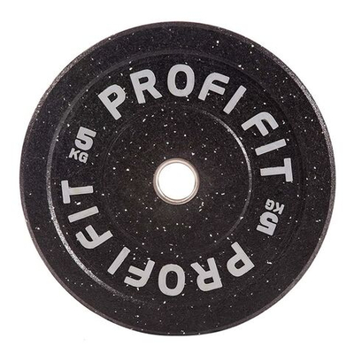 Диск для штанги HI-TEMP с цветными вкраплениями D51 мм PROFI-FIT 5 кг