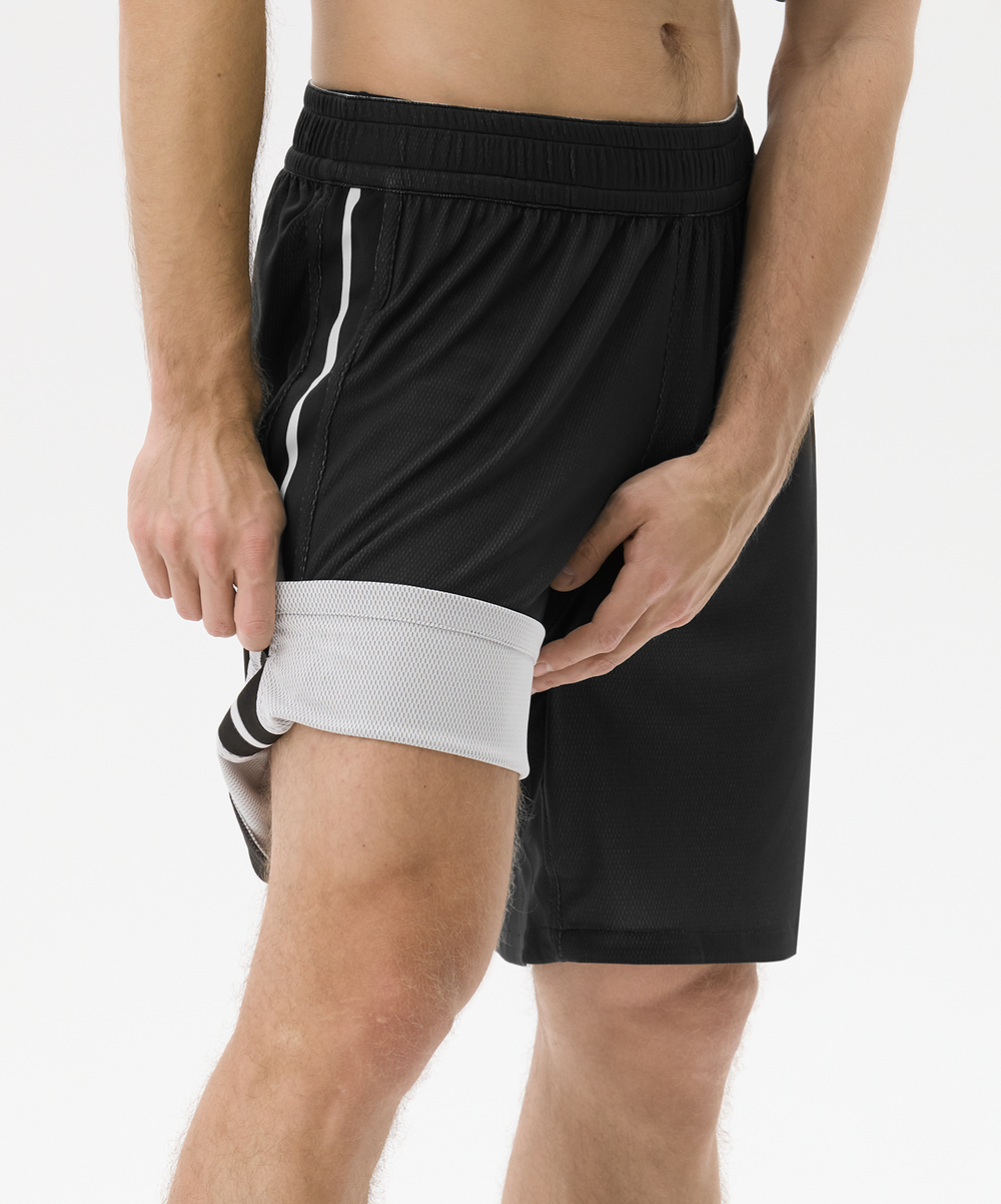 Шорты двухсторонние JÖGEL DIVISION PerFormDRY Double-side Shorts, темно-серый/белый
