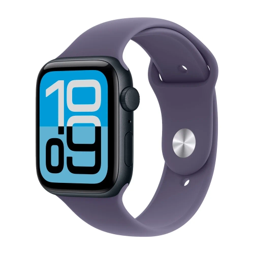 Умные часы Apple Watch SE 3 (2025) GPS, 44mm, Midnight Aluminium Case with Purple Fog Sport Band, M/L