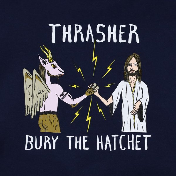 Худи Thrasher x Toy Machine B.T.H Hoodie (navy) артикул: - купить в магазине Дайс