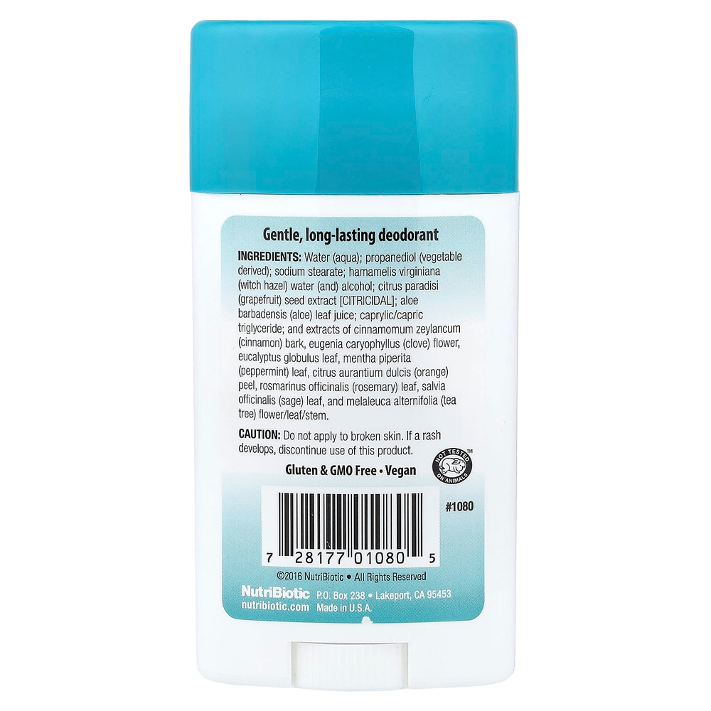 NutriBiotic, Дезодорант, чайное дерево, 75 г (2,6 унции)