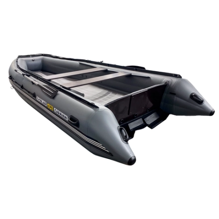 Лодка ПВХ Solar-470 Caravan Jet tunnel серый