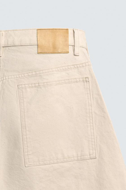 ZARA ДЖИНСЫ BALLOON FIT, ЭКРЮ