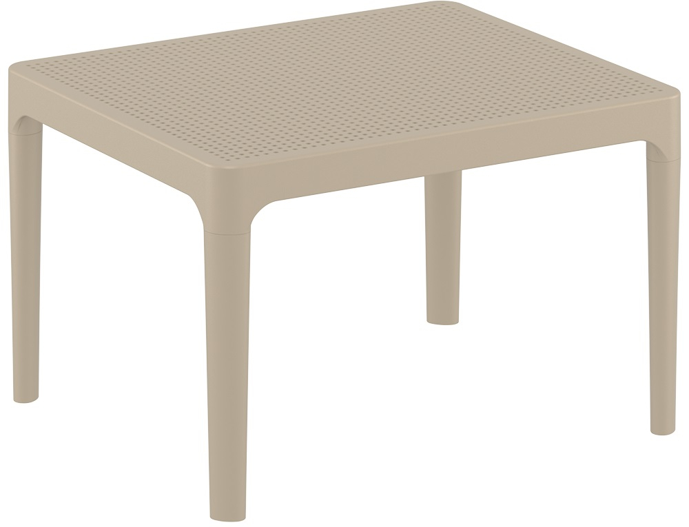 Столик пластиковый журнальный Siesta Contract Sky Side Table, бежевый