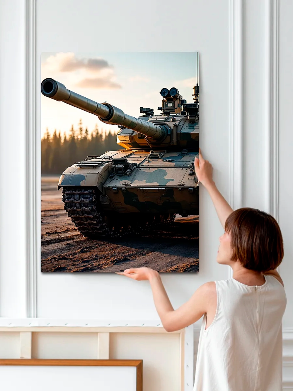 Картина "Т-90", для интерьера 50х70см 1шт.