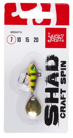 Тейл-спиннер Lucky John SHAD CRAFT SPIN 07.0г 004 в блистере