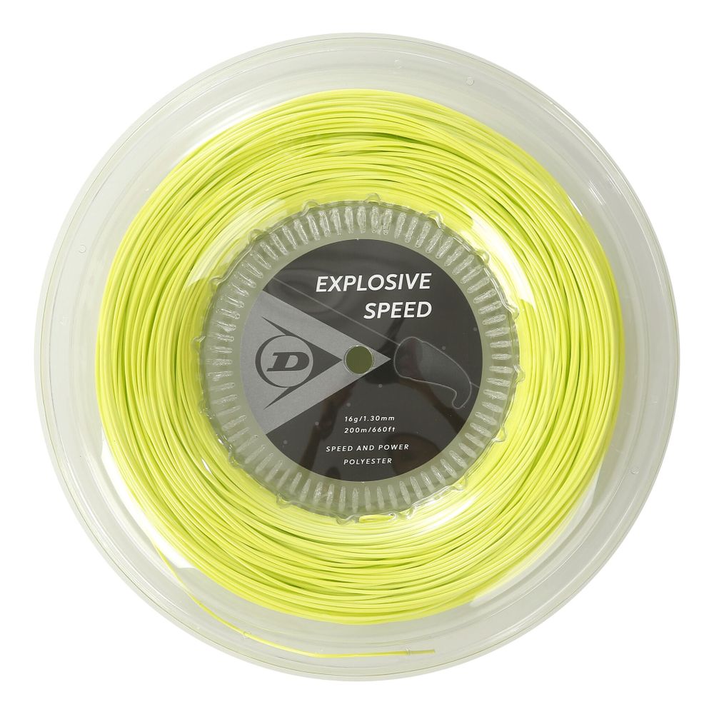 Струны теннисные Dunlop Explosive Speed String Reel 200m - Yellow