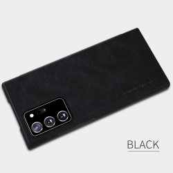 Кожаный чехол книжка от Nillkin для смартфона Samsung Galaxy Note 20 Ultra, серия Qin Leather