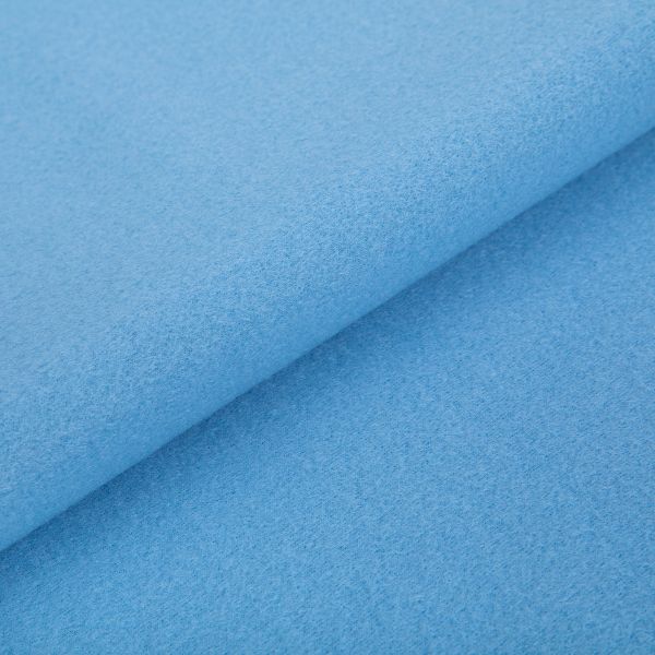 Флис 2-сторонний 280 г/м², 150х160±5 см, голубой/blue, Gamma FG-005N