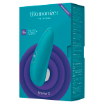 Бирюзовый бесконтактный клиторальный стимулятор 11,7см Womanizer Starlet 3 Turquoise WZ231SG8