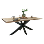 Стол обеденный 180х90х75, XENIA, кухонный, обеденный, дубовый, на дачу, кухню, в столовую, баню, массив дуба, Dipriz