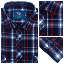 Рубашка мужская, теплая,длинный рукав, на флисе размер-6XL (60)