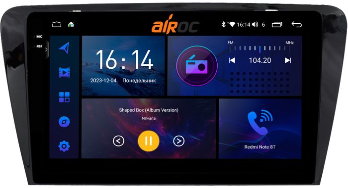 Магнитола для Skoda Octavia A7 2013-2020 - AIROC 2K RI-3201 Android 12, Быстрая, QLed+2K, CarPlay, SIM-слот