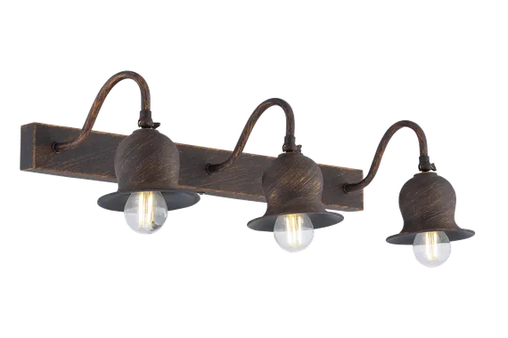 Светильник Sfera Sveta B86051/3W COGD, 3×40 Вт, золотой и латунный