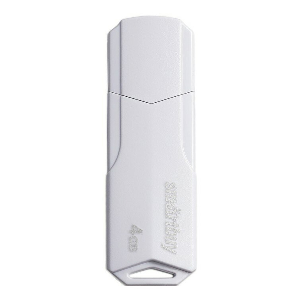 USB флеш накопитель 4 Gb SmartBuy Clue White, белый (SB4GBCLU-W)