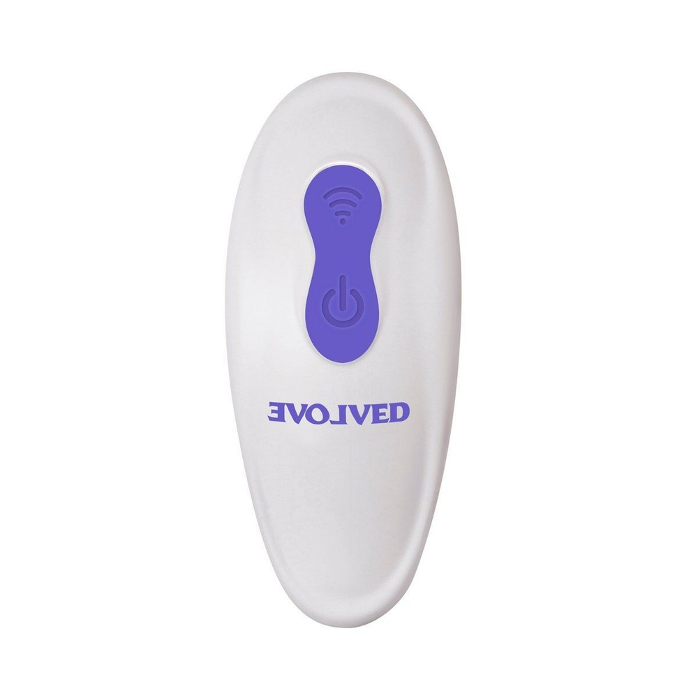 Фиолетовый гибкий вибростимулятор с пультом ДУ Anywhere Vibe (Цвет: фиолетовый)