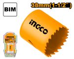 Коронка биметаллическая 38 мм INGCO HSB10381