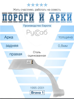 Арка правая Fiat Brava 1995-2001 (Potrykus)