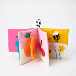 IKEA GRÖNFINK  (ИКЕА ГРЁНФИНК)  -  Книжка-игрушка - разноцветная 14x14 см