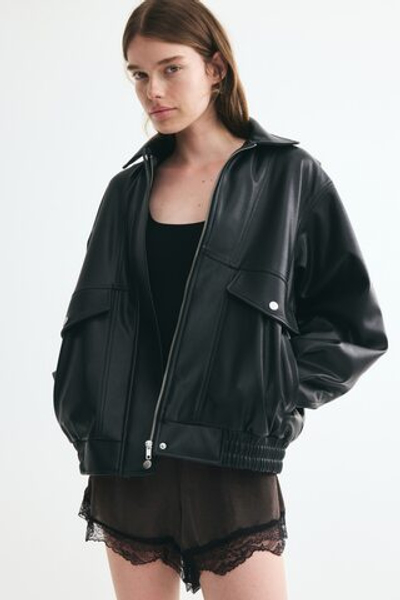 Блестящие шорты с кружевной лентой - H&M