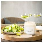 Свеча ароматическая IKEA ADELTUJA (АДЕЛТУЙА), Огурец и лимон, Белый, 70 часов