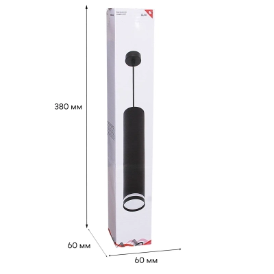 16001-0.9-001LD 300mm GU10 BK светильник точечный Reluce Technical, GU10х1