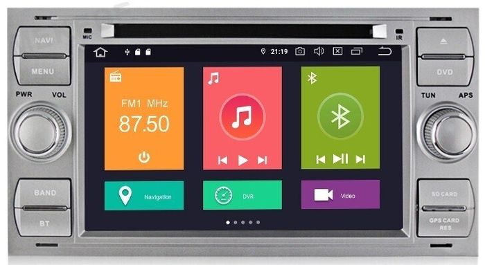 Магнитола для Ford Transit 6, C-Max, Kuga 1, Fusion и пр. - Kuberg MKD-7031S-P6 на Android 10