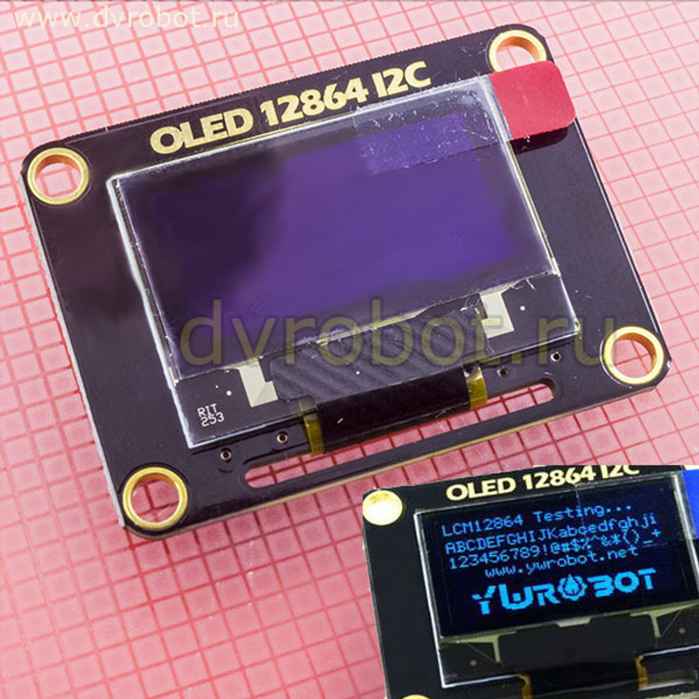 Дисплей 0.96" I2C OLED-YwRobot