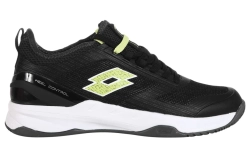 Теннисные кроссовки Lotto Mirage 200 Clay - all black/sharp green/asphalt